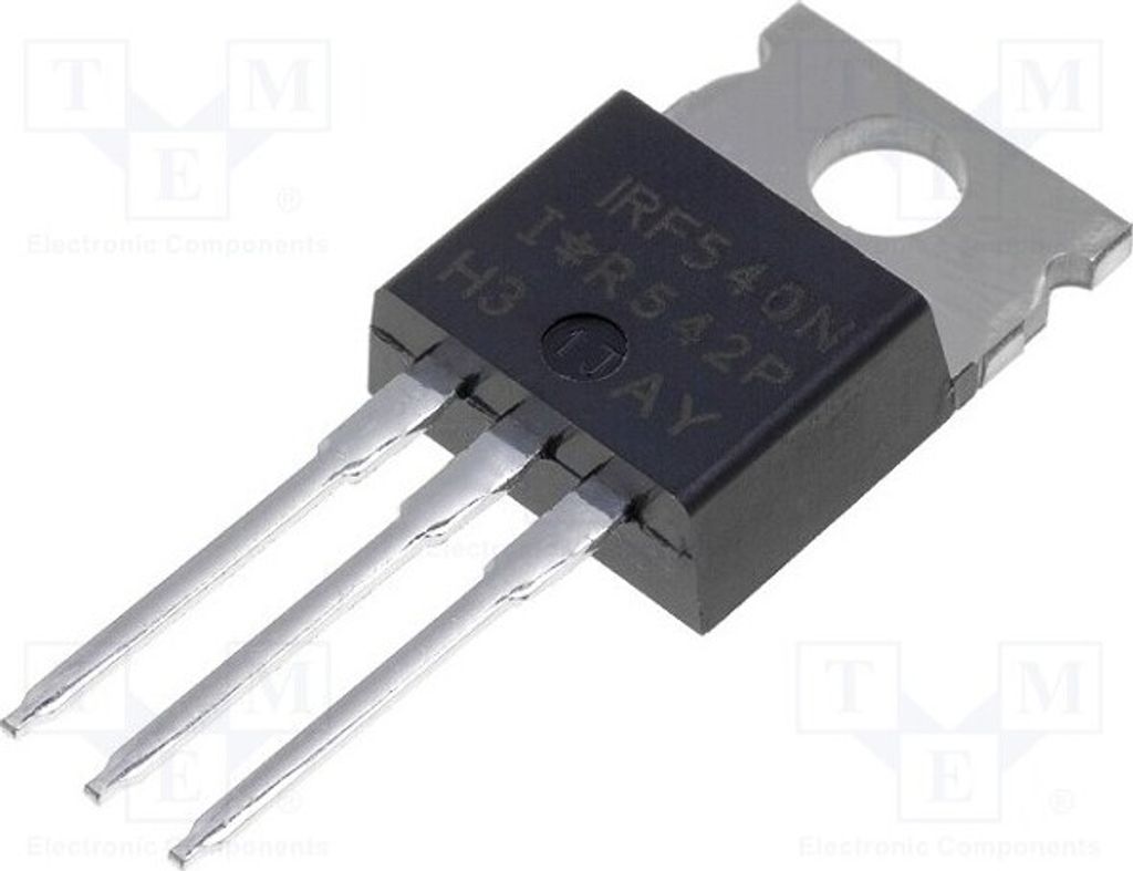 1x Transistor: N-MOSFET 140W 33A unipolar 100V IRF540NPBF N-Kanal-Transistoren THT
