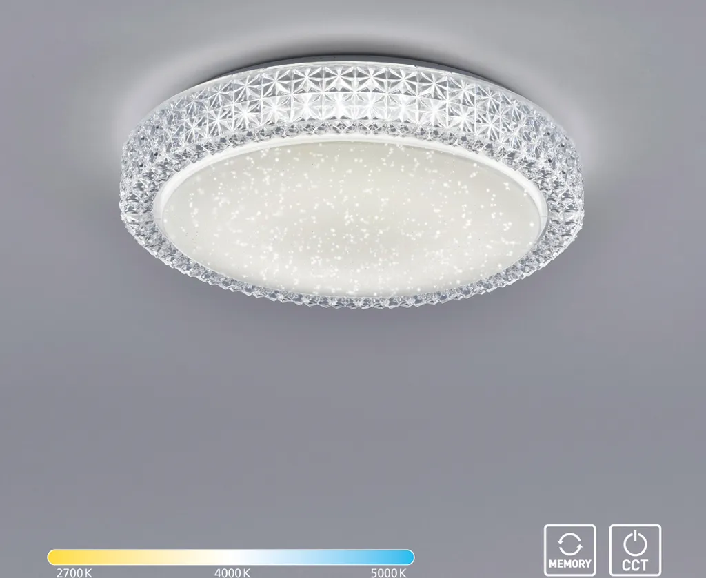 Lampada LED Soffitto 40cm Effetto Stelle | CCT Bianco Caldo/Freddo - 11