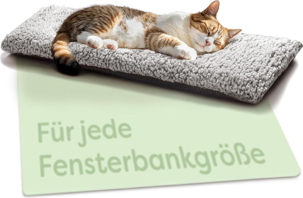 Katzen Fensterliege Fensterbank rutschfest - Selbstwärmende Produktbild 