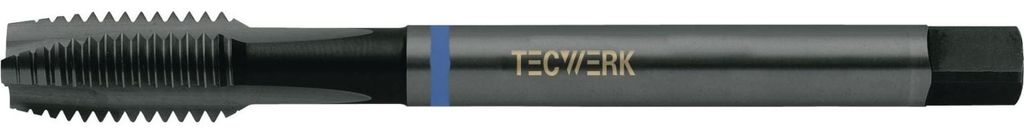 Tecwerk Maschinengewindebohrer HSS-Co nitriert und vaporisiert 6H - 1 Stk.