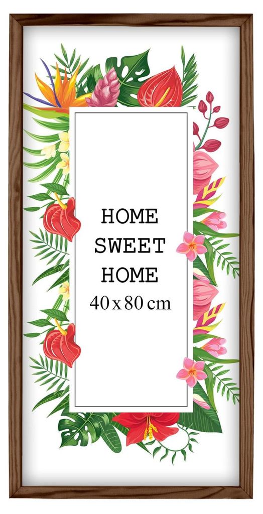MG Design Braun Bilderrahmen 40 x 80 cm - Aus echtem Holz Produktbild 