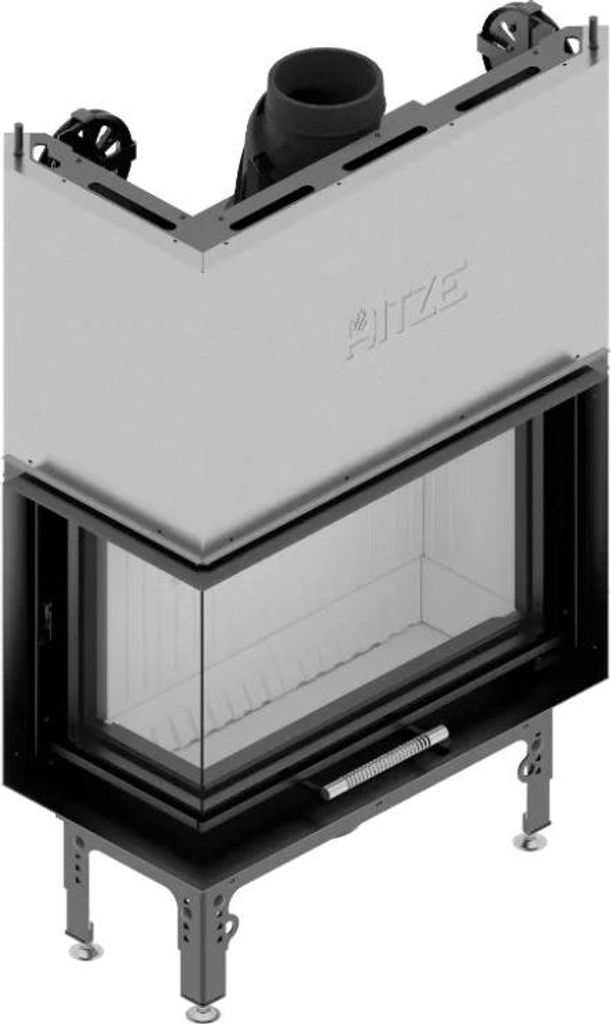 Kaminofen Hitze HST68x43.LG 13,2 kW Kaminofeneinsatz Links Kaminofen Holzofen