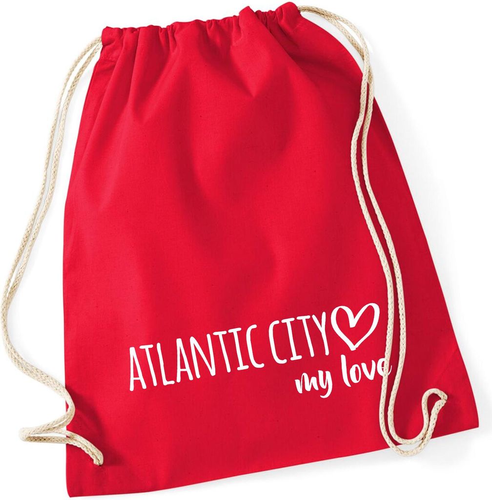 Huuraa Turnbeutel Atlantic City my love 12 Liter Classic Produktbild 