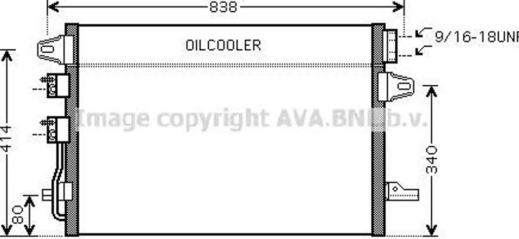 Condenseur clim AVA CR5088 haute résistance - OE 4677509AA Voyager