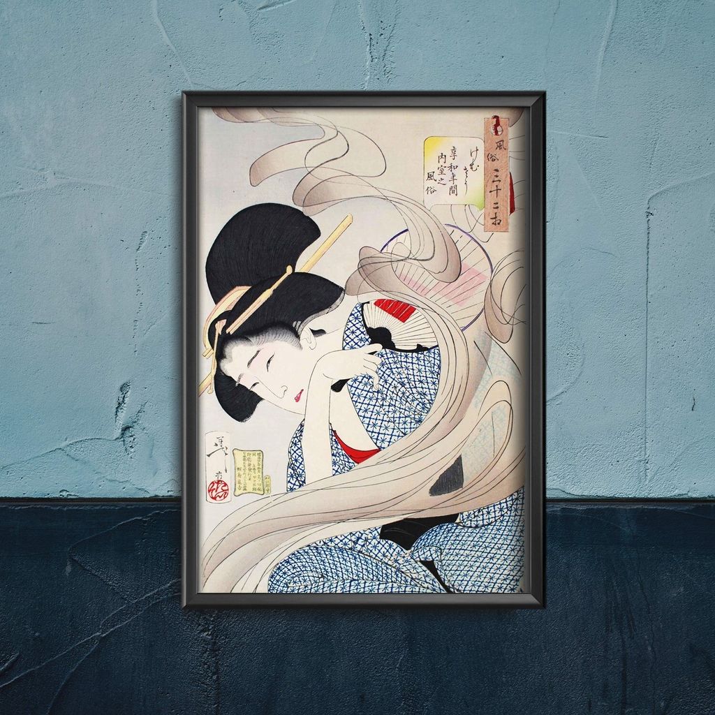 Poster - Canvas - Leinwand - 42 cm x 59,4 cm - Suchen Sie Smokey Tsukioka Yoshitosh