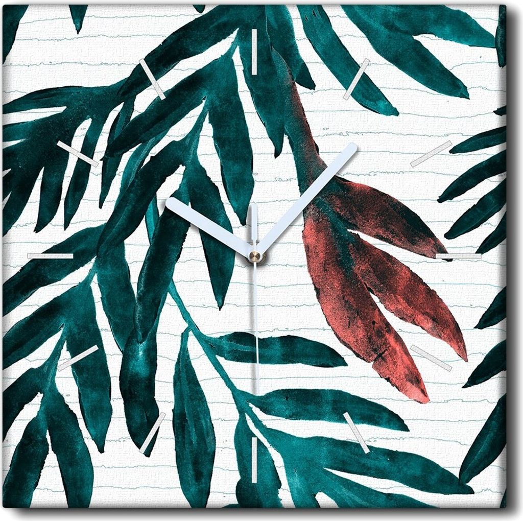 Coloray Uhr auf Leinwand 30x30 cm Wand Uhr Dekoration Produktbild 