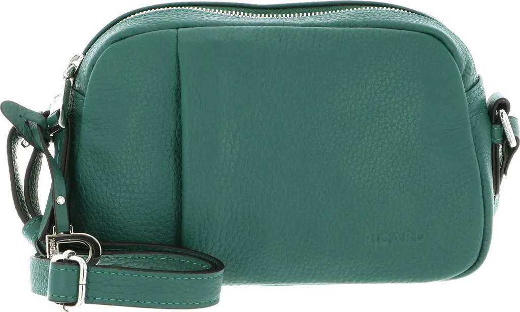 Sac bandoulière en cuir vert sapin pour femme PICARD Pure Shoulder Bag