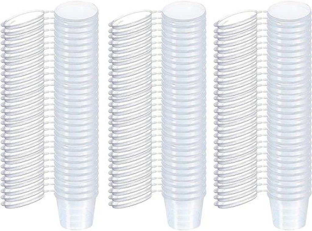 50 Stk. wiederverwendbare Plastikbehälter 100ml lekvrij und mikrowellengeeignet für Saucen