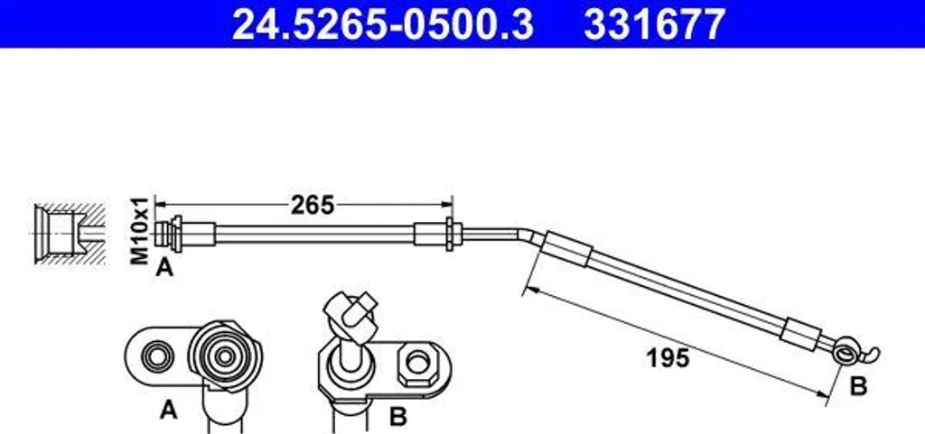Réparer vos freins de Yaris avec le Flexible de frein ATE OE 90947W2035