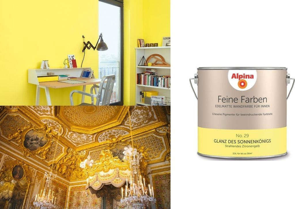 Alpina Feine Farben No.29 Glanz des Sonnenkönigs Wandfarbe Produktbild 