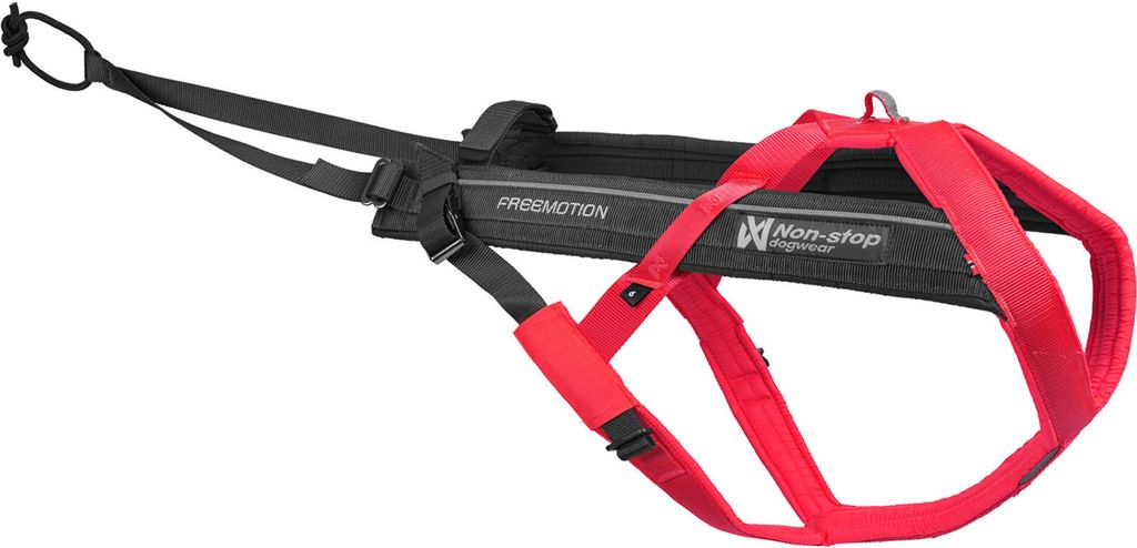 Non-stop dogwear Zuggeschirr Freemotion Harness 5.0 pink/grau