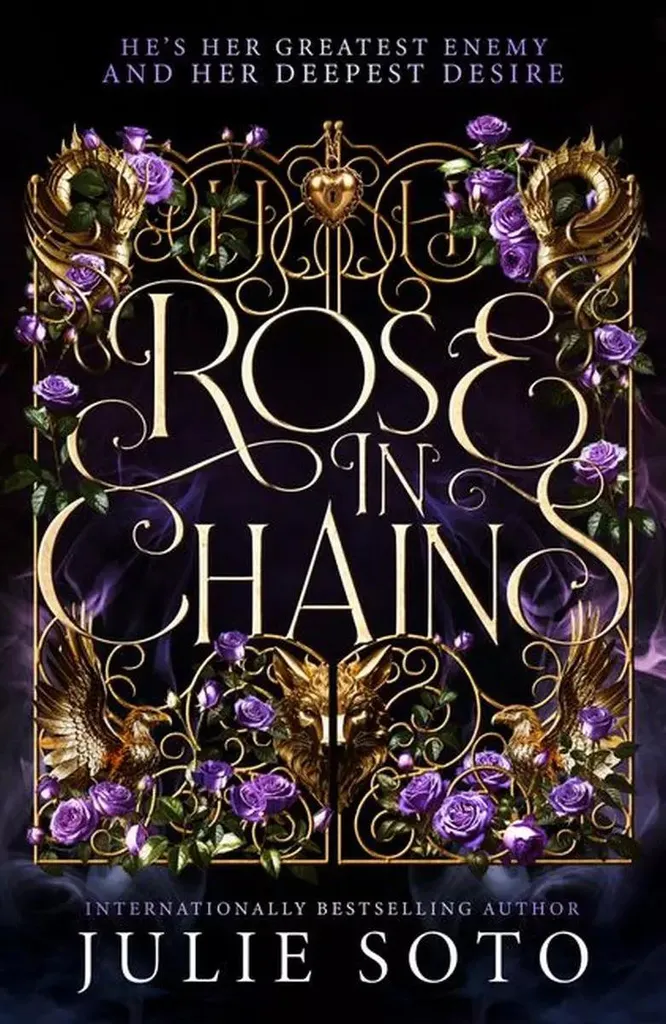 Bijou Fantaisie Rose in Chains avec Pendentif Fleur et Maille Gourmette