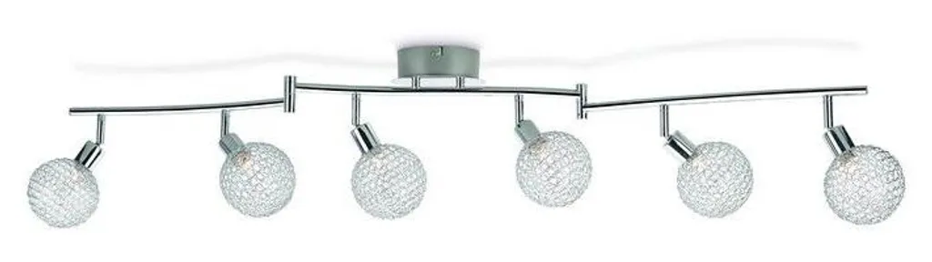 Système Éclairage Rail Cuisine et Salon Philips myLiving 6x G9 Chrome