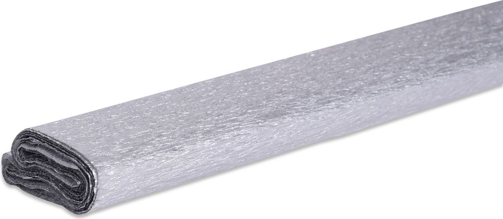 VBS Krepppapier, 50x200 cm, ca. 32 g/m² Silber Produktbild 