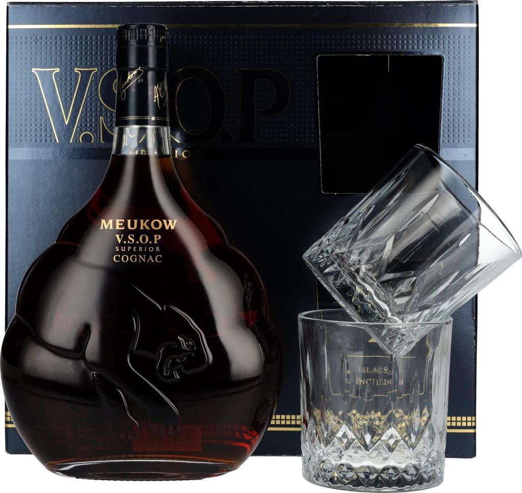Meukow V.S.O.P Superior Cognac 40% Vol. 0,7l in Geschenkbox Produktbild 