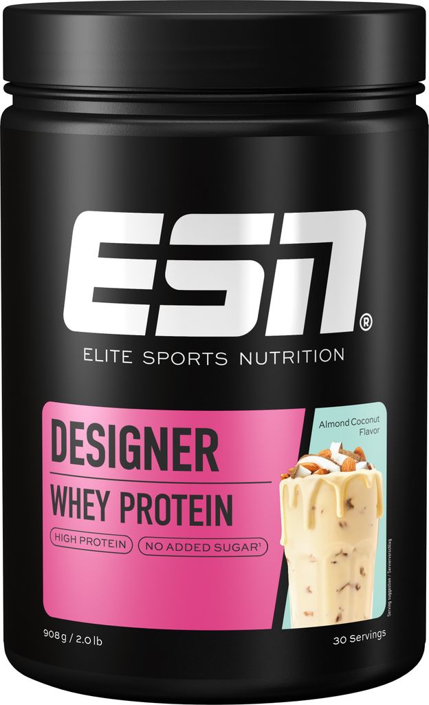ESN Designer Whey Protein 908g Dose Almond Coconut Produktbild 