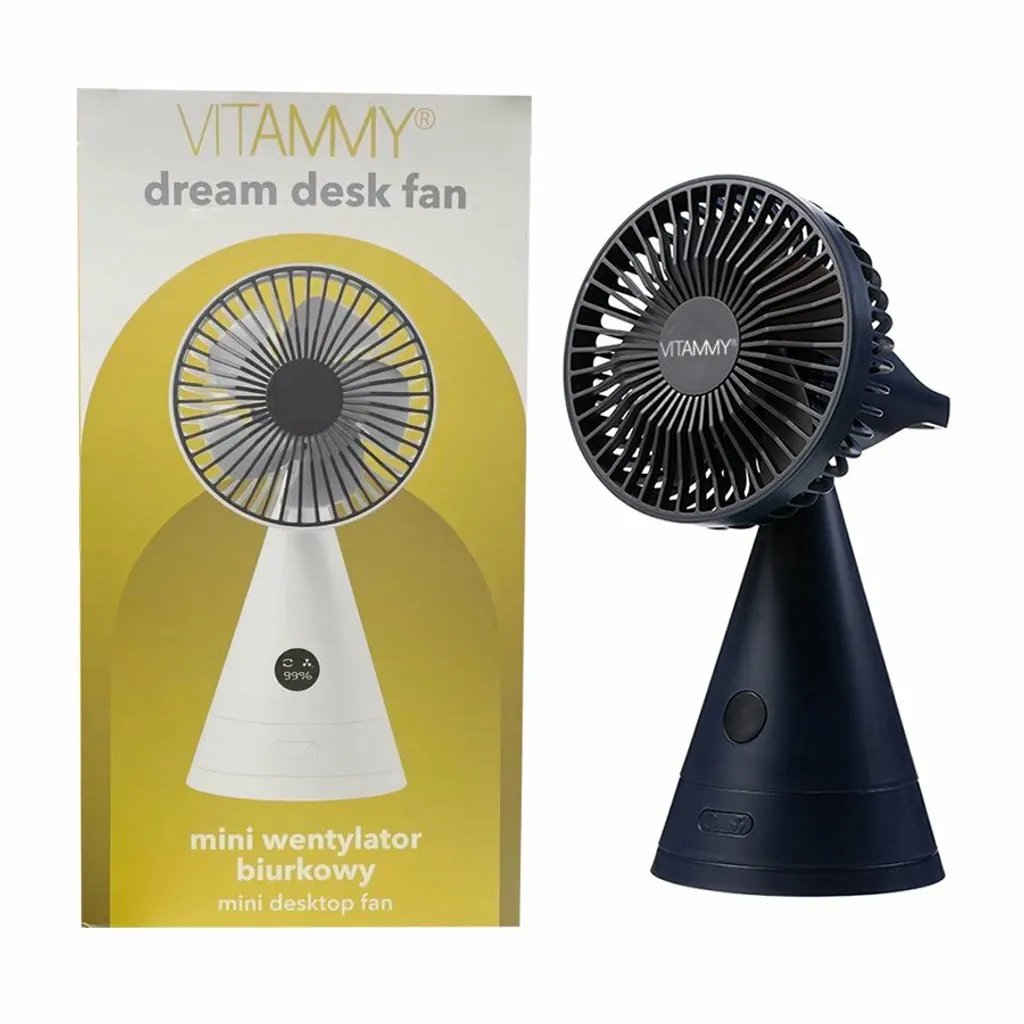 Ventilateur de table USB VITAMMY Dream Noir - Petit ventilateur portable