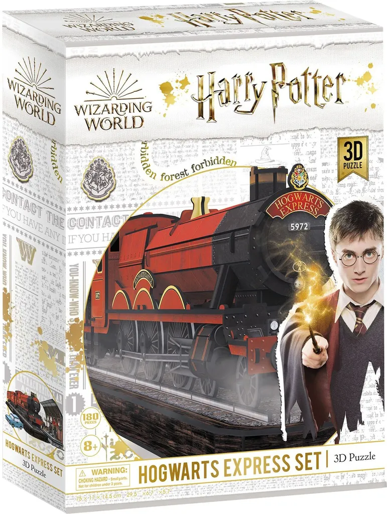 Puzzle 3D Harry Potter Poudlard Express 180 Pièces - Montage sans Colle