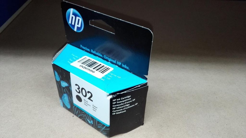 HP Original 302 Schwarz Druckerpatrone, Standard, Schwarz, Produktbild 