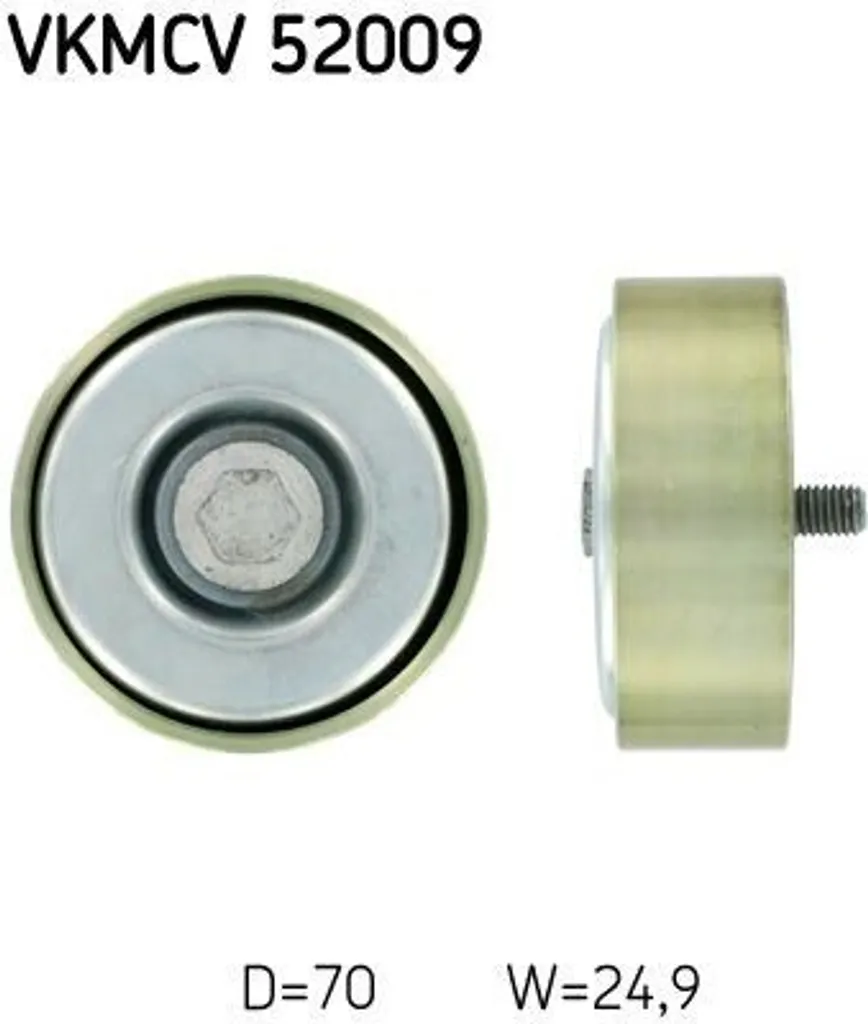 Galet de renvoi pour courroie trapézoïdale SKF compatible Boxer Ducato