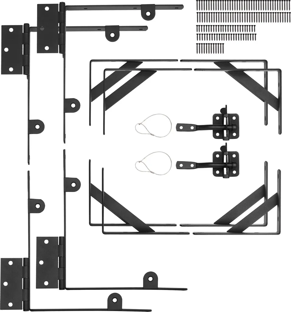 Kit de matériel anti-affaissement pour porte de hangar et corral - 2 sets