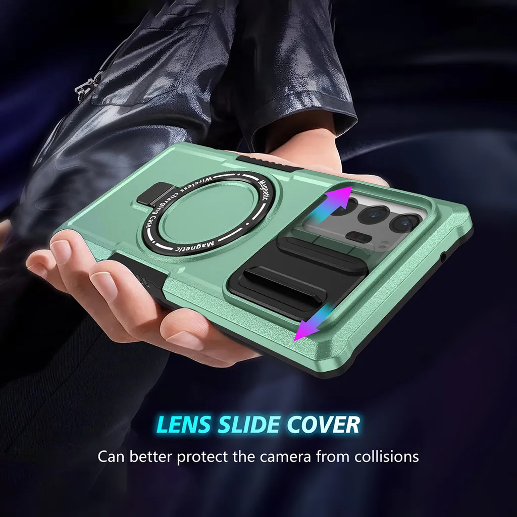 Cover Verde Trasparente Note 20 Ultra MagSafe - Stile e Protezione - 5