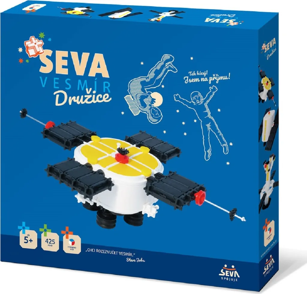 Maquette Satellite SEVA Space - Kit de Construction Anti-Ennui 425 Pcs