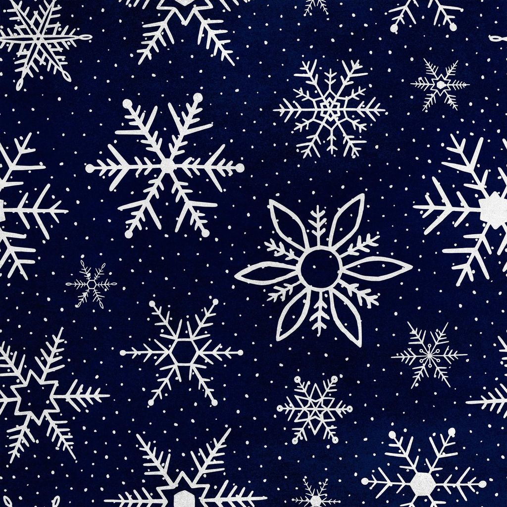 Royal Samt Stoff Polyester Zum Nähen - Motiv Schneeflocken und Punkte