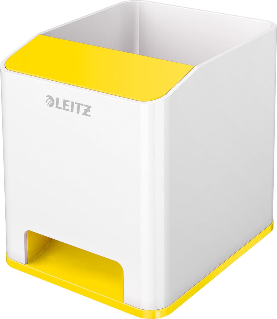 LEITZ Sound Stifteköcher WOW Duo Colour 2 Fächer gelb