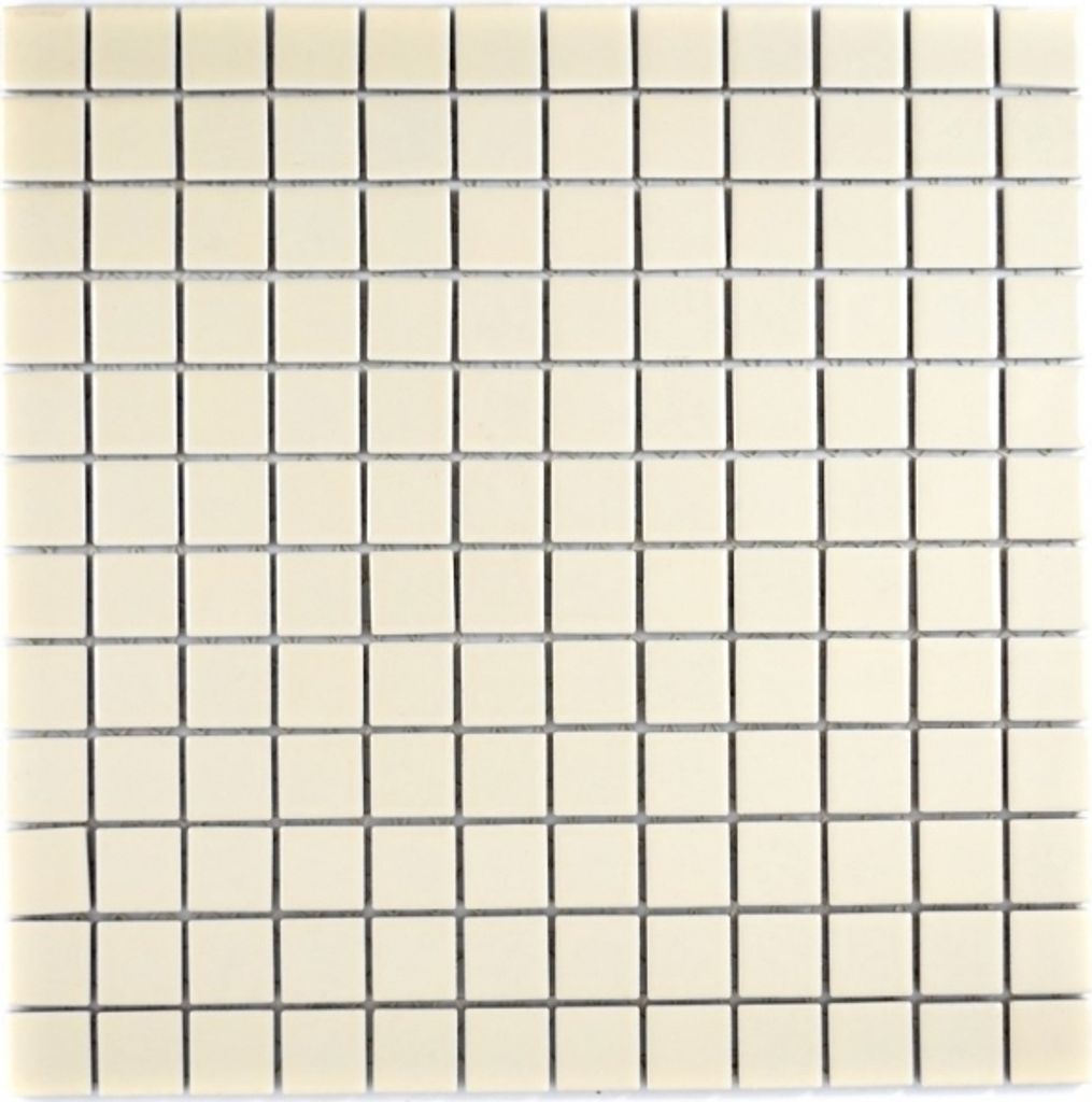 Mosaikfliese magnolia beige glänzend Fliesenspiegel Keramikmosaik MOS18D-1902_f