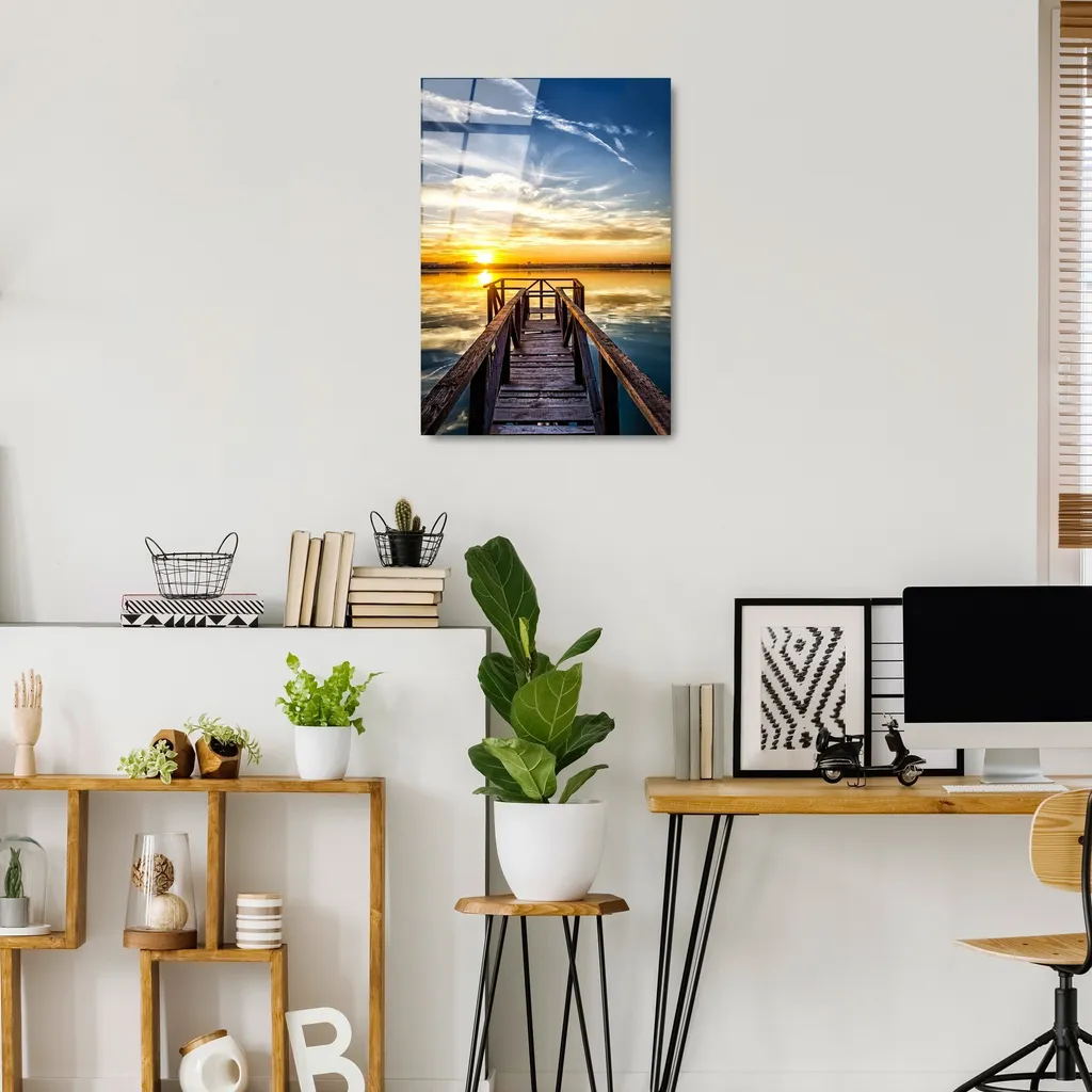 Wallity UV-402 Quadro in Vetro Temperato 50x70 Multicolore | Design Moderno - 4