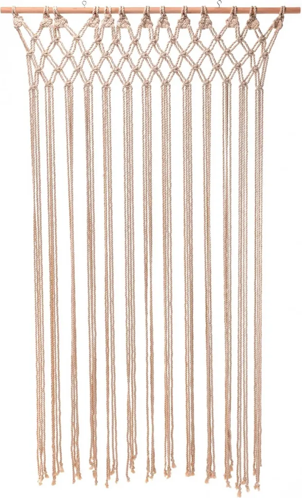 Déco Murale Macramé 90x180 pour Habiller Grand Mur vide - Style Bohème