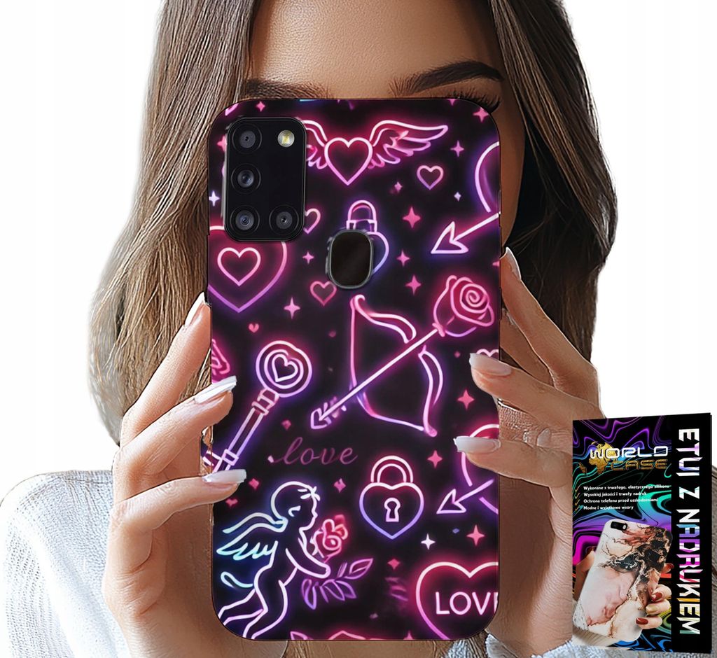 Etui Für Samsung Galaxy A21S - Valentine Hülle, Kasten, Boy, Herzen