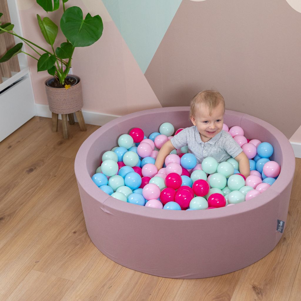 KiddyMoon Ball Pool s barevnými míčky 90X30cm/200 míčků ∅ Obrázek produktu 8