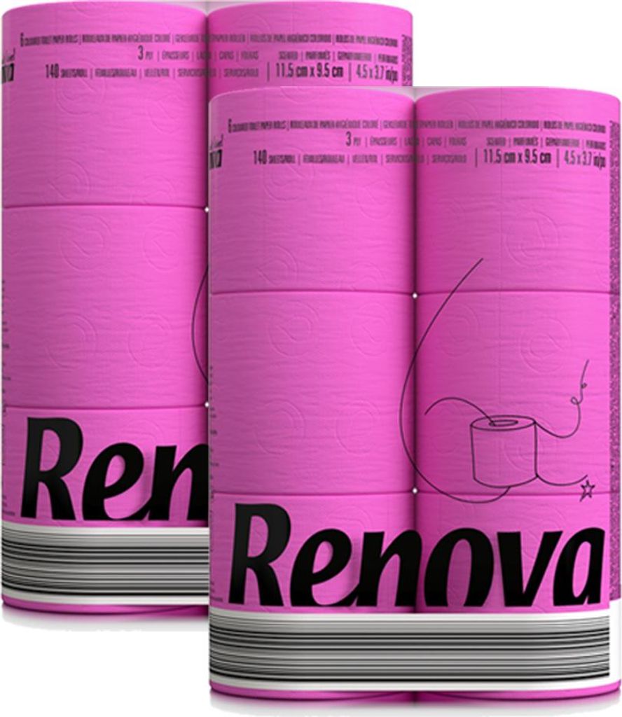 Toilettenpapier - Black Label pink- 12 Rollen (2 Packs á 6 Produktbild 
