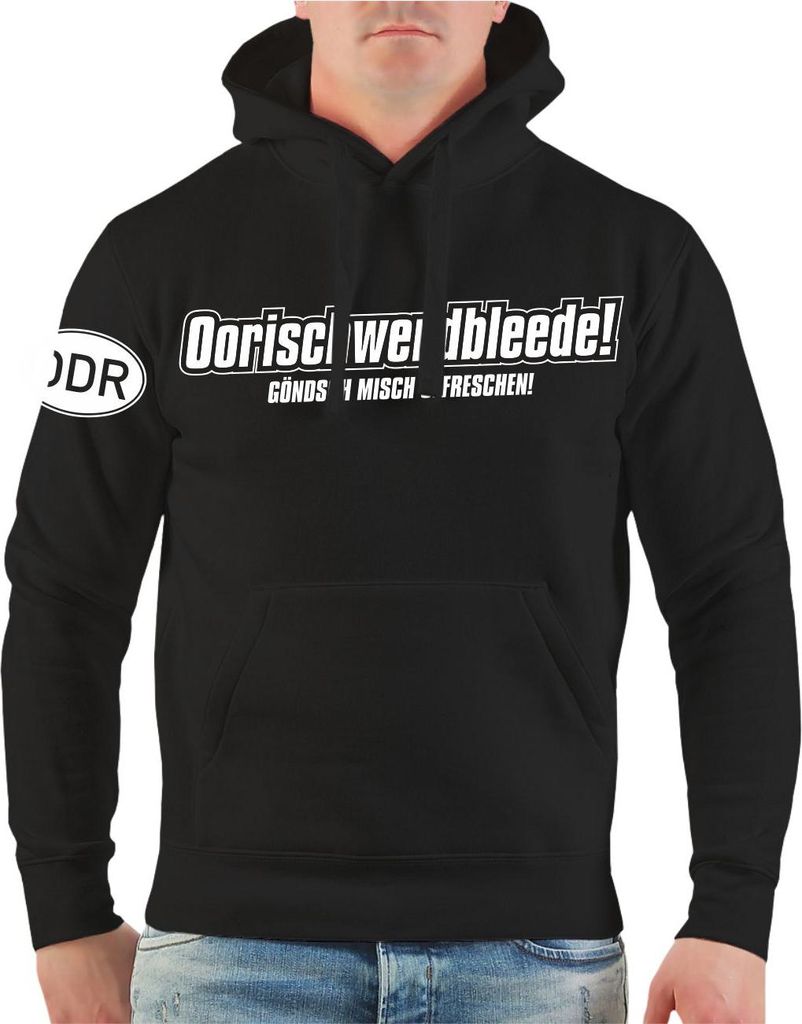 Herren Kapuzenpullover Ostdeutsch Oorischwerdbleede