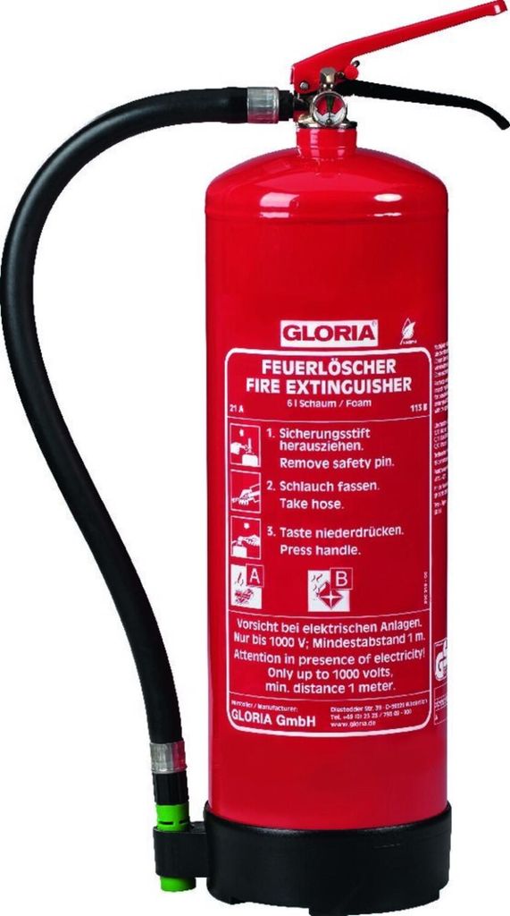 GLORIA SD9E - Feuerlöscher Schaum 9 Liter