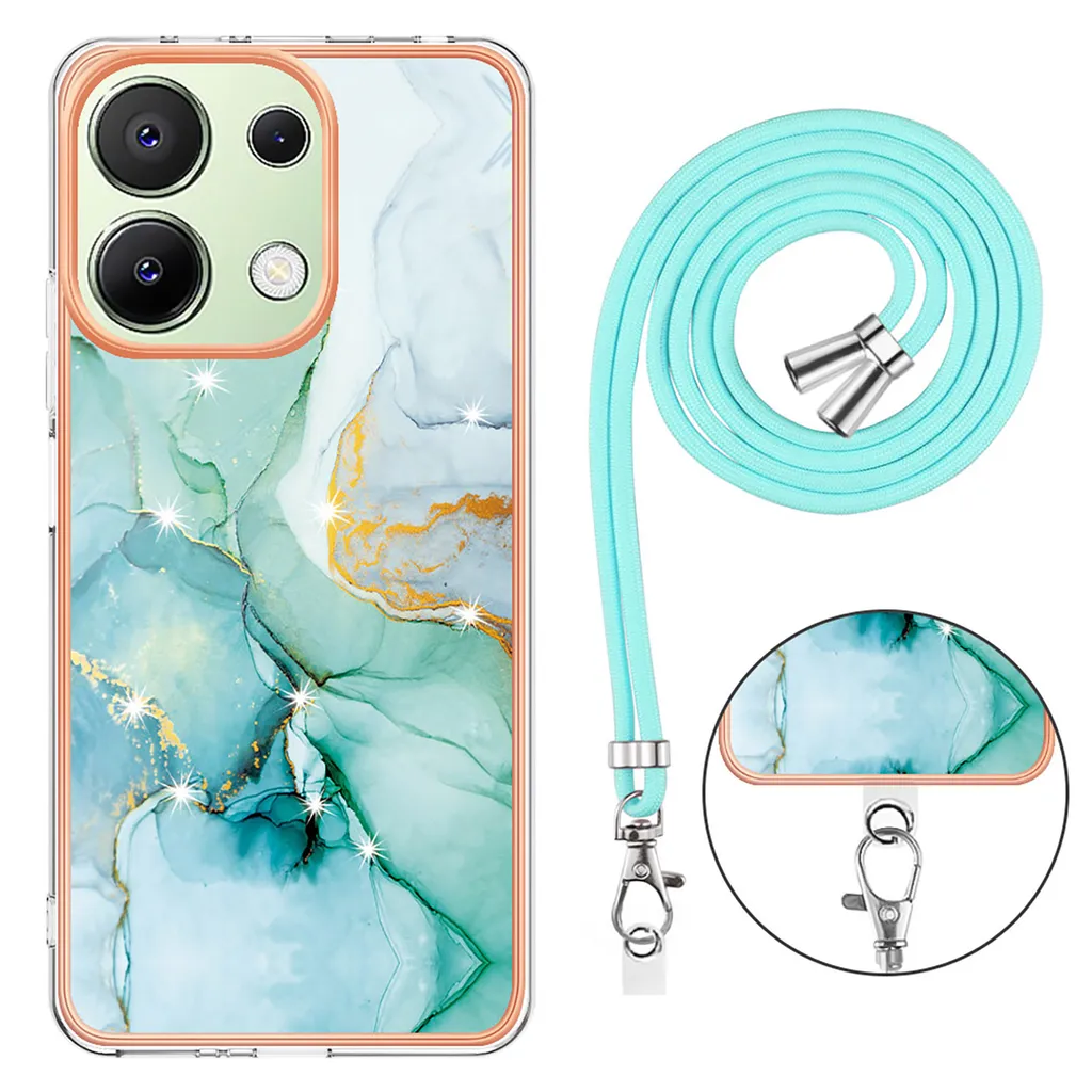 Custodia Placcata Per Xiaomi Redmi Note 13 4G, Silicone TPU Con Porta Anello E Supporto Magnetico, Verde Scuro - 4
