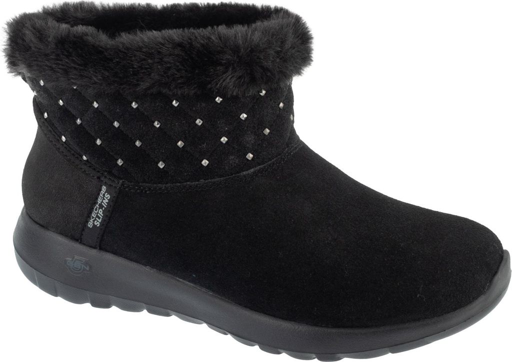 Skechers Slip-Ins: On-The-Go Joy - Cozy Shimmer 144816-BBK, Winterschuhe, Damen, Schwarz
