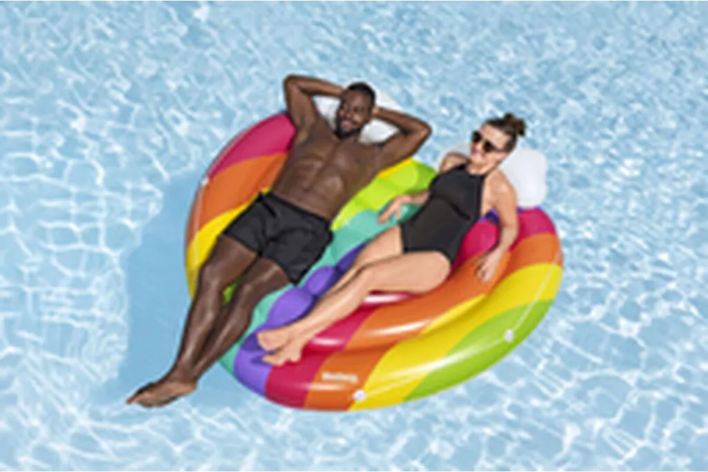 Matelas gonflable Arc-en-ciel Bestway 43722 robuste et grand format