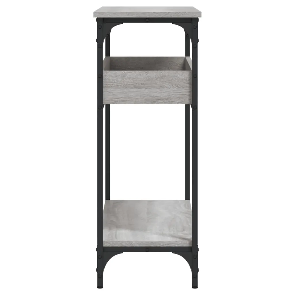 Tavolo Consolle Sottile Grigio Sonoma 100cm - Mobile Ingresso Moderno - 5