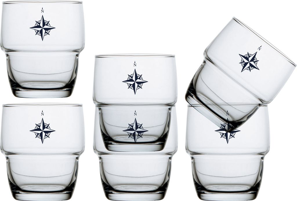 Lot de 6 verres à eau, Ecozen, empilables, incassables - Image du produit 