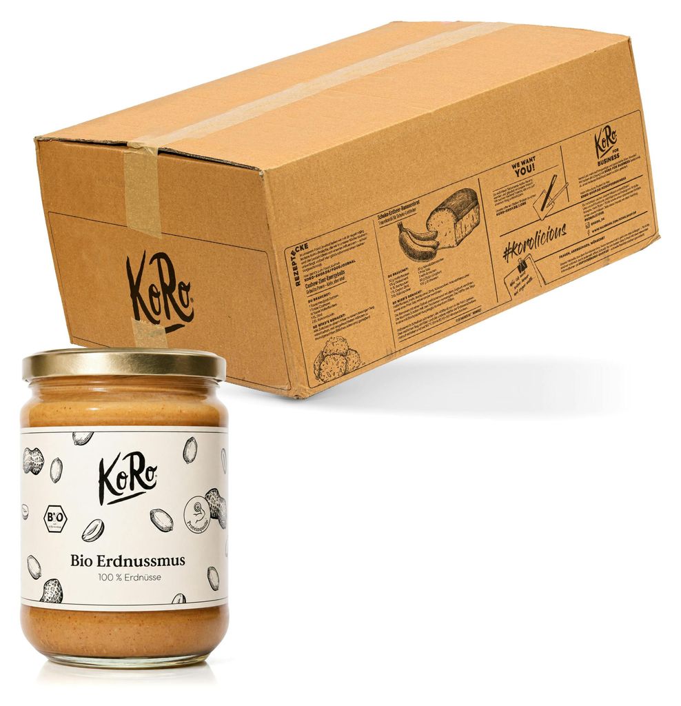 KoRo I  Erdnussmus 6 x 500 g Produktbild 