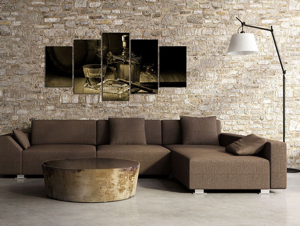 WHISKY ZIGARRE Acrylglasbild Modern Wandbild Glasbilder Produktbild 