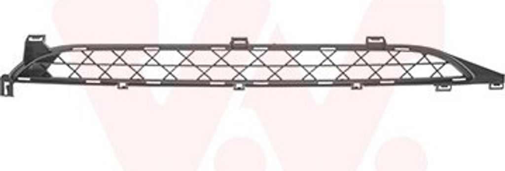 VAN WEZEL Lüftungsgitter Grill Stoßfänger für CITROËN C4 Picasso I (UD) Schwarz