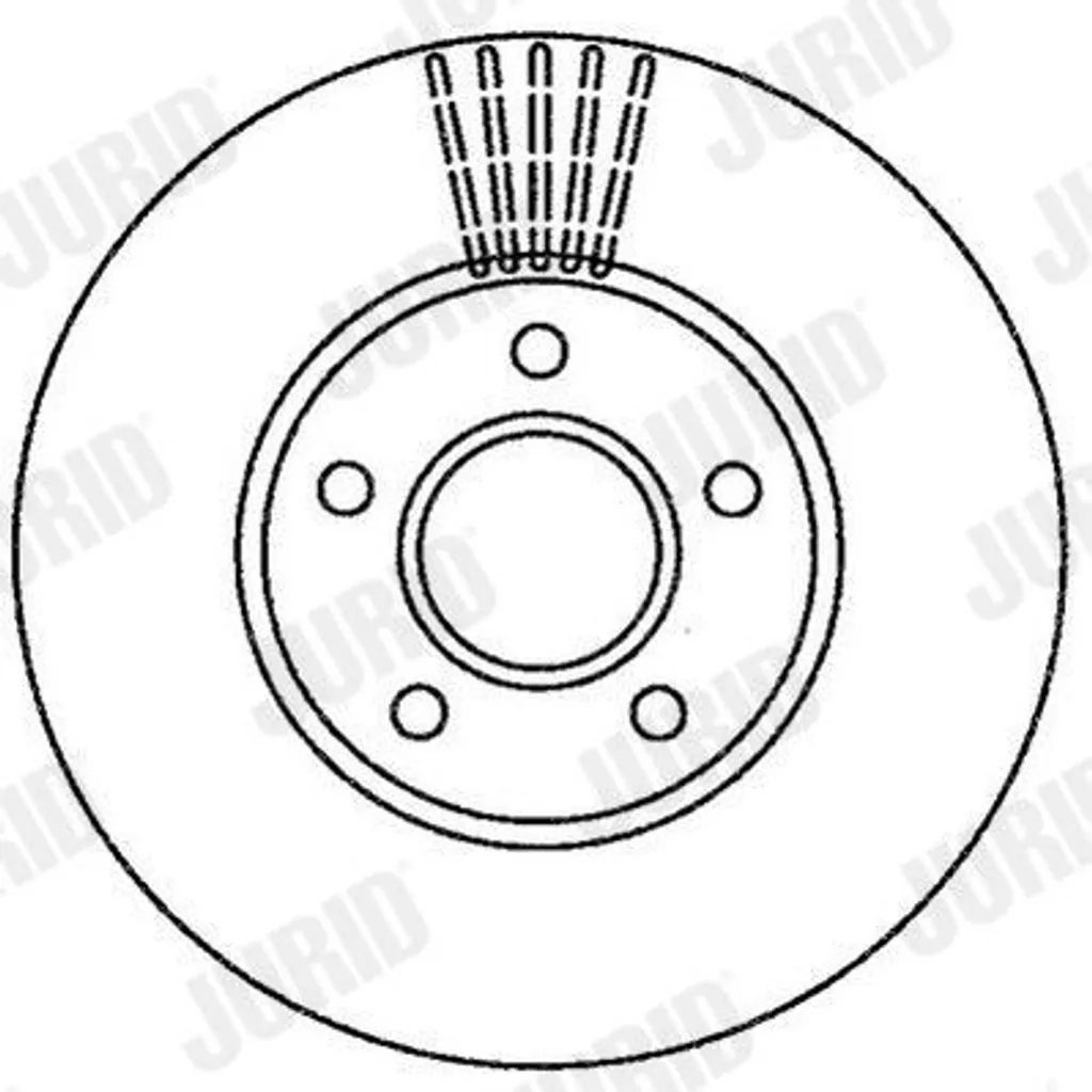 2 Disques de Frein JURID 562251JC pour FORD TRANSIT CONNECT 278mm