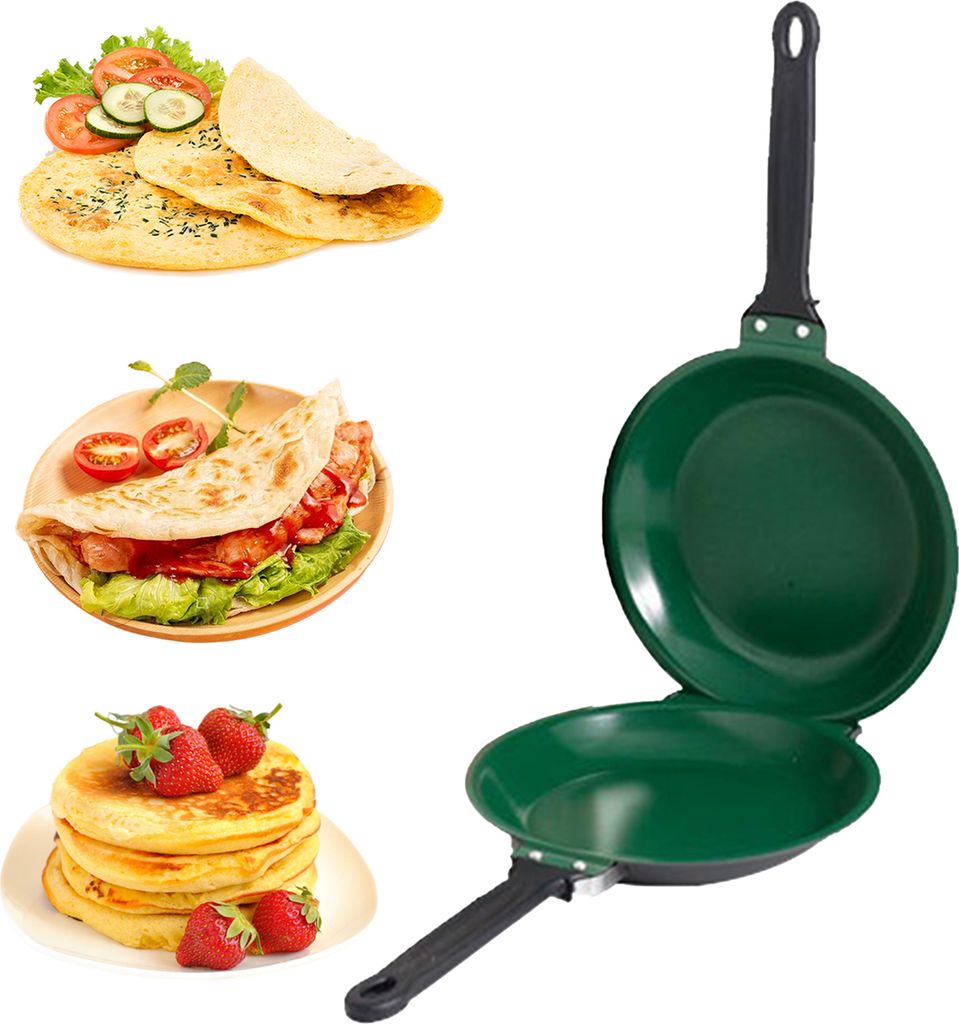 Double-sided pancake pan with lid product image