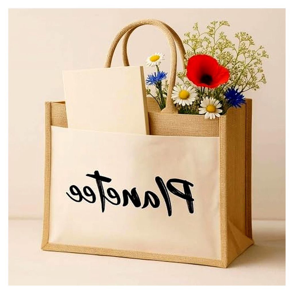 Shopper Amira – Einkaufstasche mit Blumenmotiv und Spruch Du bist einfach wundervoll – Persönliches Geschenk für Frauen