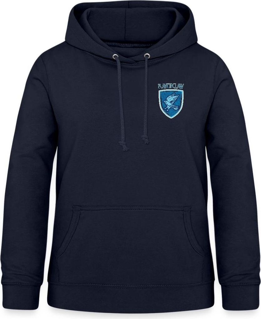 Spreadshirt Harry Potter Ravenclaw kleines Logo Damen Hoodie, XL, Navy