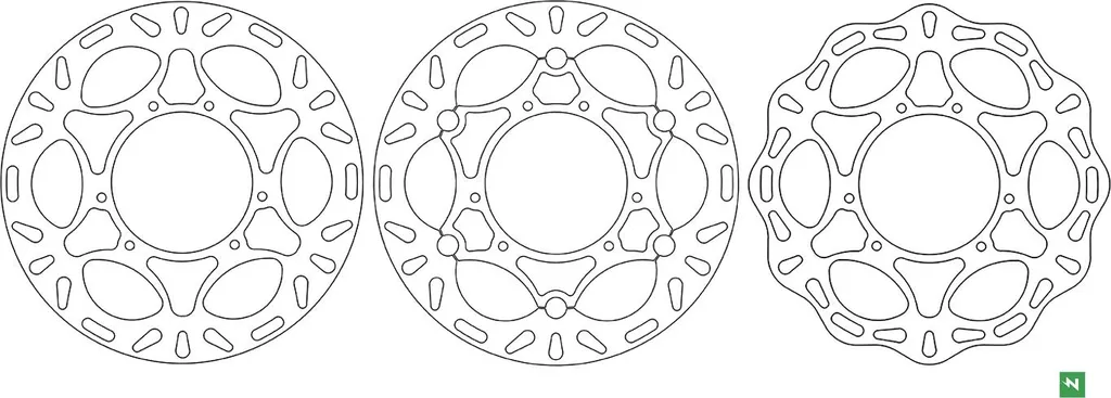 Disque de frein 260mm DF5296A à 6 trous pour un montage précis